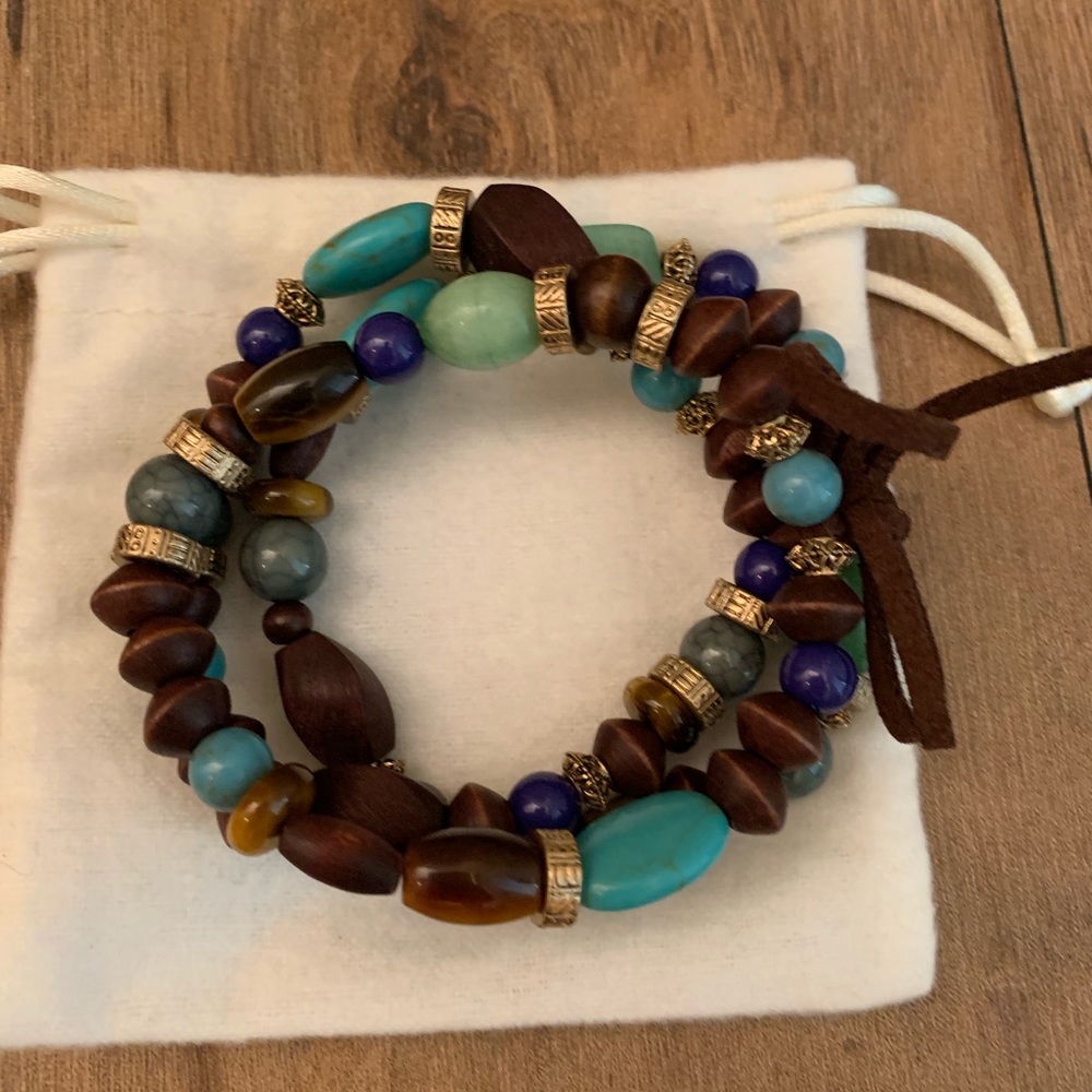 Brand-new, unused. No tags. Stretch bracelet.